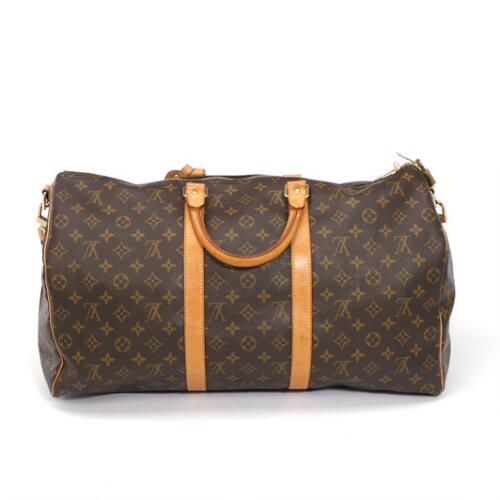 gold duffle bag