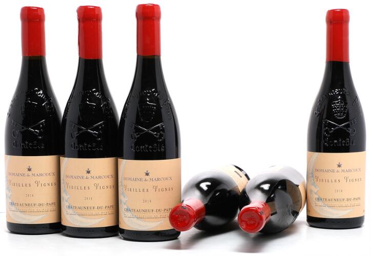 6 bts. ChateauneufduPape "Vieilles Vignes", Domaine de Marcoux 2016 A
