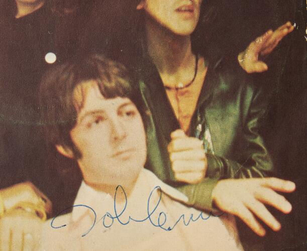Signed (John Lennon) copy of the single 'The Ballad of John and