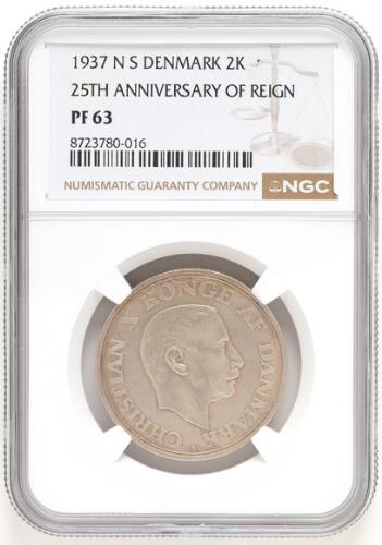 Commemoratives, 2 kr 1937, H 6 - graded PF 63 by NGC – Bruun