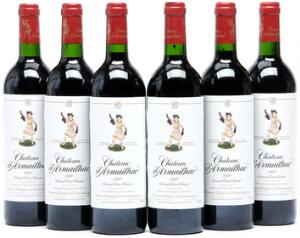 12 bts. Château dArmailhac, Pauillac. 5. Cru Classé 1996 A hfin. Owc.