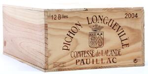 12 bts. Château Pichon Longueville Comtesse, Pauillac. 2. Cru Classé 2004 A hfin. Owc.