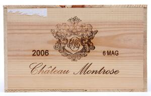 6 bts. Mg. Château Montrose, Saint - Estephe. 2. Cru Classé 2006 A hfin. Owc.
