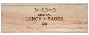 1 bt. Imp. Château Lynch Bages, Pauillac. 5. Cru Classé 2006 A hfin. Owc.