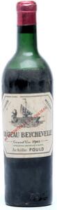 1 bt. Château Beychevelle, Saint - Julien. 4. Cru Classé 1945 Chateau bottled. D mls.