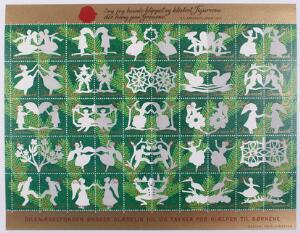 Danmark. Juleark. 1970-2011. Komplet samling i ringbind. De fleste årgange i antal.