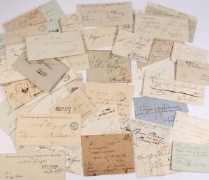 Tyskland. Ca. 50 gamle prefil-breve fra 1810-1870´erne.