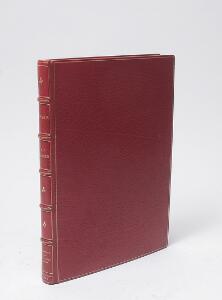 Sangorski  Sutcliffe Plesner Bøger. Essays for Bogsamlere. Bound in full red morocco. Privately printed.