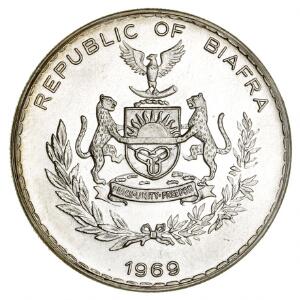 Biafra, 1 Pound 1969, KM 6