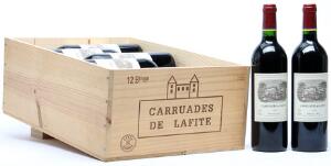 12 bts. Carruades de Lafite, 2wine Ch. Lafite Rothschild 1999 A hfin. Owc.