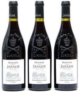 3 bts. Chateauneuf-du-Pape Vieilles Vignes, Domaine de la Janasse 2007 A hfin.