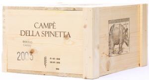 6 bts. Barolo Vigneto Campé, La Spinetta 2003 A hfin. Owc.