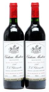 2 bts. Château Montrose, Saint - Estephe. 2. Cru Classé 1990 A hfin.