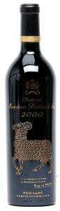 1 bt. Château Mouton Rothschild, Pauillac. 1. Cru Classé 2000 A hfin.