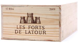 12 bts. Les Forts De Latour, 2wine Ch. Latour 2009 A hfin. Owc.