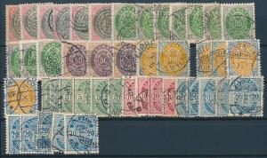 1875-1902. Planche med diverse Tofarvede m.v.