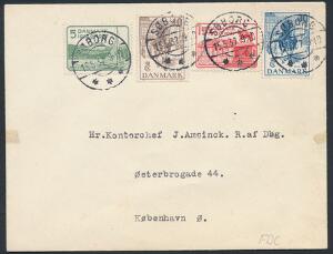 1937. Chr.X. Sølvjubilæum. Uofficiel FDC stemplet i SØBORG 15.5.37.