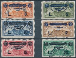 San Marino. 1933. Zeppelin. Komplet sæt, stemplet. AFA 3900