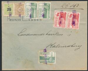1937. Rutebil-brev, sendt til Kalundborg.