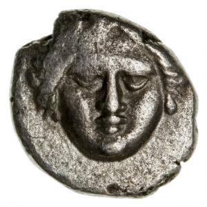 Antikkens Grækenland, Apollonia Pontika, Diobol, ca 325-300 f.Kr., 1,24 g, SNG BM 167