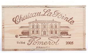 12 bts. Château La Pointe Pomerol 2005 A hfin. Owc.