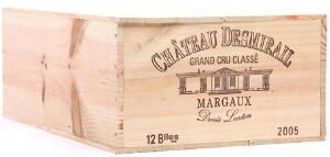 12 bts. Château Desmirail, Margaux. 3. Cru Classé 2005 A hfin. Owc.