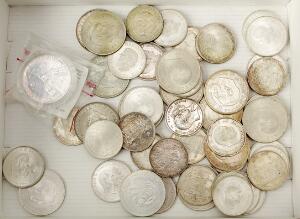Erindringsmønter 1892 - 1972 47 stk. inkl. 1892, 1903, 1912 samt 200 kr 1992, samlet 48 stk.