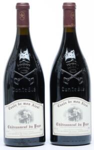 2 bts. Mg. Châteauneuf-du-Pape Cuvée de mon Aïeul, Domaine Pierre Usseglio 2000 A hfin.