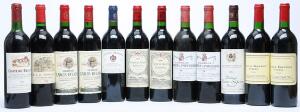 12 bts. Various Bordeaux wines A-AB bn.