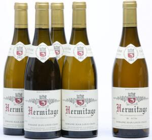 1 bt. Hermitage Blanc, Jean-Louis Chave 2003 A hfin.  etc. Total 5 bts.