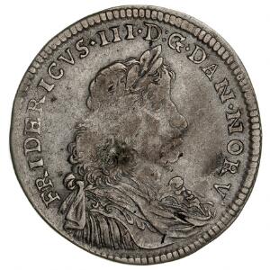 Frederik III, 2 mark 1666, H 107A, Sieg 36.2, Aagaard 149.3 - bedre type med kongens valgsprog skrevet med versaller