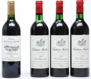 3 bts. Château Montrose, Saint - Estephe. 2. Cru Classé 1983  etc. Total 4 bts.