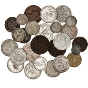Australien, samling af ældre mønter, bl.a. diverse floriner fra 1917-1963, i alt 26 stk. i varierende kvalitet