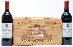 12 bts. Château Giscours, Labarde - Margaux. 3. Cru Classé 2005 A hfin. Owc.