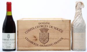 12 bts. Chambolle Musigny, Domaine Comtes Georges de Vogüe 1992 A hfin. Owc.