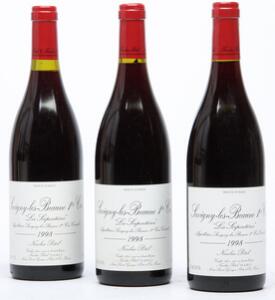 12 bts. Savigny les Beaune, 1. Cru, Serpentières, Nicolas Potel 1998 A hfin. Oc.