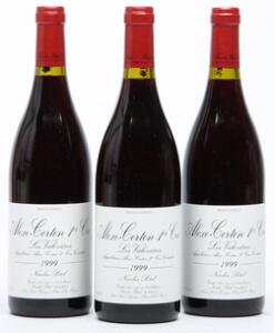 12 bts. Aloxe-Corton 1. cru Les Valozieres, Nicolas Potel 1999 A hfin. Oc.