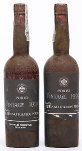 2 bts. Adriano Ramos-Pinto Vintage Port 1924 AB ts.