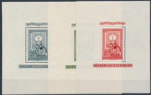 Ungarn. 1951. Frimærkejubilæum. Komplet sæt postfriske blokke