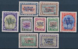 1945. Danmark Befriet. Komplet postfriskt sæt