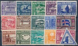 1930. Altinget. Komplet stemplet sæt. Facit 7500
