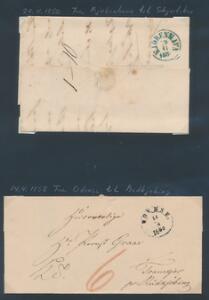 Danmark. BREVE. Spændende parti ældre breve i stort ringbind. Se fotoudsnit