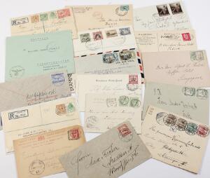 BREVE. Lot bedre breve fra flere lande, bl.a. tyske og engelske kolonier.