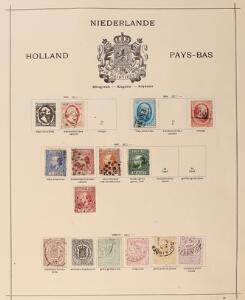 Holland. Ældre samling på albumblade. Se foroudsnit