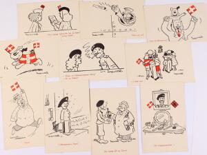 Ingvar. 10 forskellige Montgomery kort fra 1940erne
