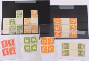 1933-1935. Lot diverse Tête-Bêche udgaver