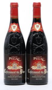 2 bts. Chateauneuf-du-Pape, Da Capo, Domaine de Pegau 2000 A hfin.