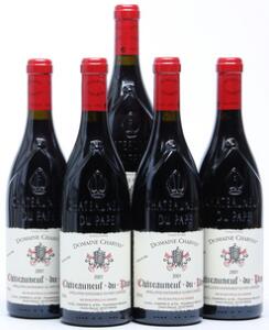 11 bts. Chateauneuf-du-Pape, Domaine Charvin 2001 A hfin.