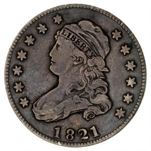 USA, 25 cents 1821, KM 44