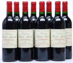 8 bts. Château Haut-Maillet. Pomerol 1995 A hfin.